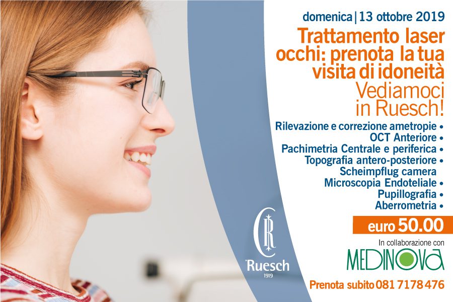Trattamento laser occhi: prenota la tua visita di idoneità